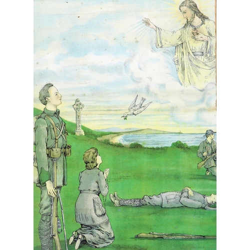 30 - Irish Nationalist prints. Portrait of John Boyle O'Reilly, lithograph, 22