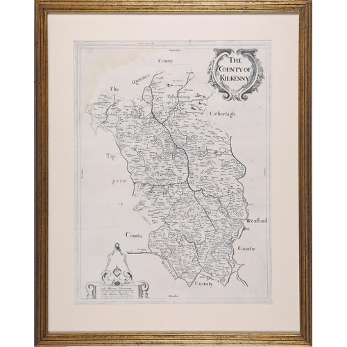 6 - Sir William Petty (1623-1687) and Thomas Jefferys (1710-1771) engraved map of The County of Kilkenny... 