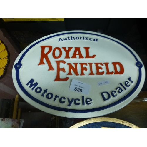 529 - CAST ENFIELD SIGN