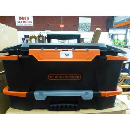 567 - NEW BLACK AND DECKER 2 TIER TOOLBOX