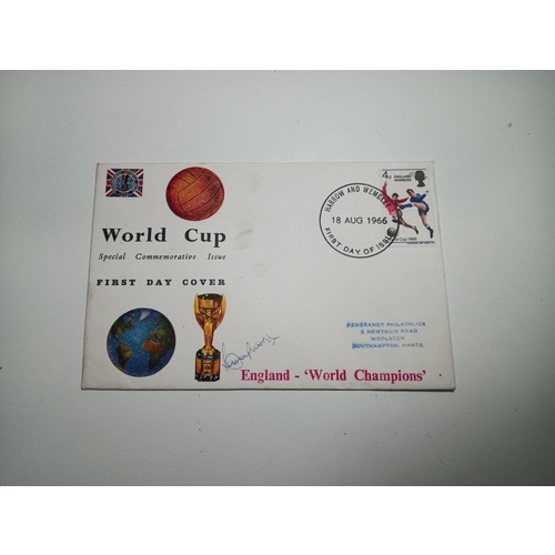 443 - Bobby Moore Signed England 1966 World Cup - Rembrandt First Day Cover