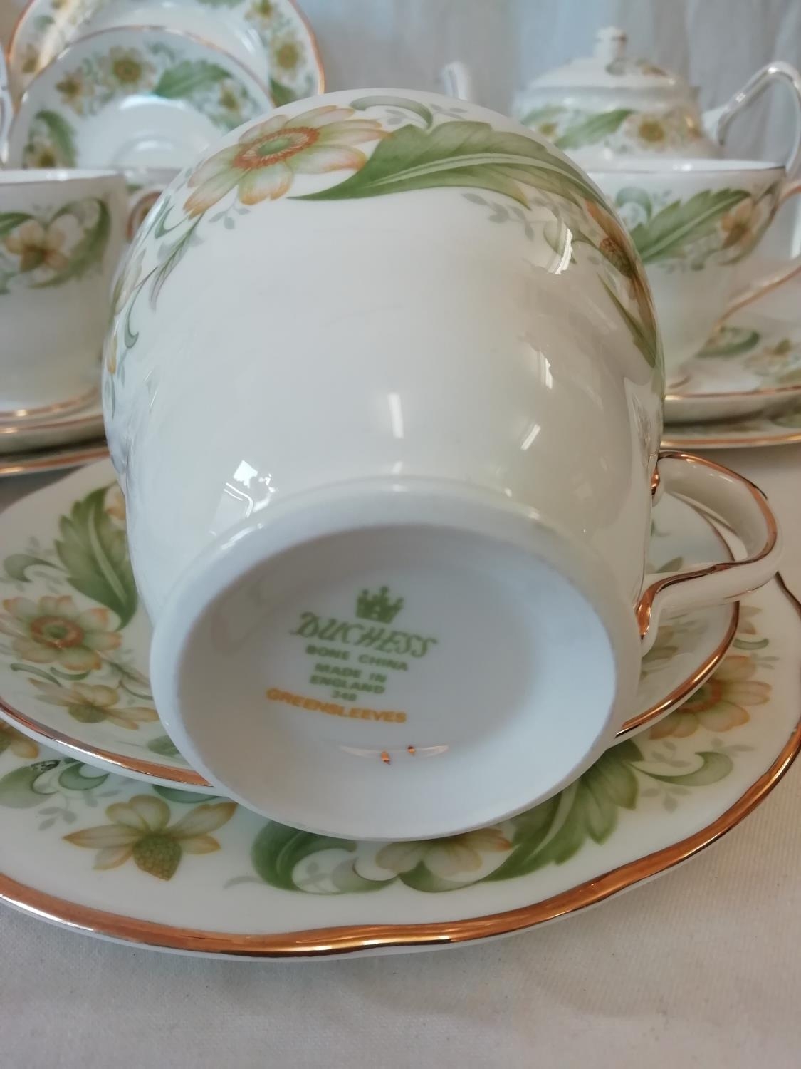 Duchess China 20 Piece Tea Set in the 'Greensleeves' Pattern