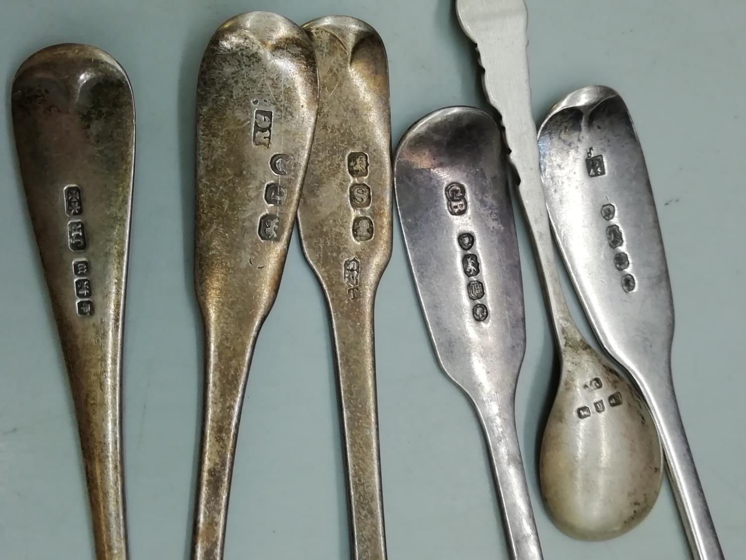 Assorted Silver Spoons (6) 94.5 Grams