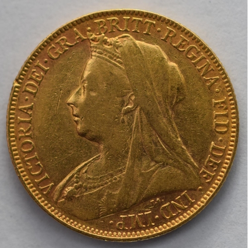 Full British Sovereign Queen Victoria year 1898 London Mint