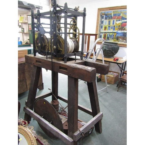 277 - TURRET CLOCK, a mid 18th Century turret clock by Davies of Windsor, originally from Littlecote House... 