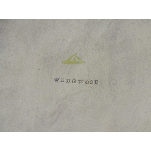 8 - WEDGWOOD CANEWARE, triple bamboo design painted vase, impressed mark, 9.5