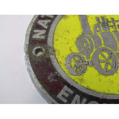 15 - ANTIQUE BONE INLAID CRIBBAGE BOX, vintage AA badge stamped 