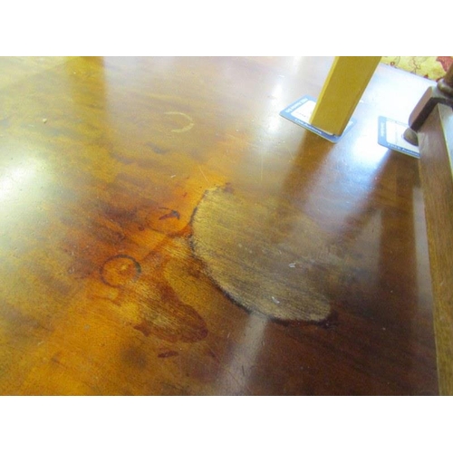 781 - EDWARDIAN MAHOGANY VENEERED CENTRE TABLE, octagonal form with quality cross banded ebony and satinwo... 