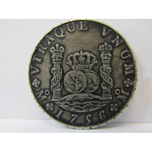 1 - SILVER REALES, 1756 Ferdinand VI Silver 8 Reales, Mexico mint- edge marks
