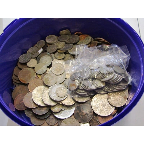 28 - PRE 47 SILVER, half-crowns x 6, florins x 10, shillings x 10 etc. 325 grams with GB & world coins