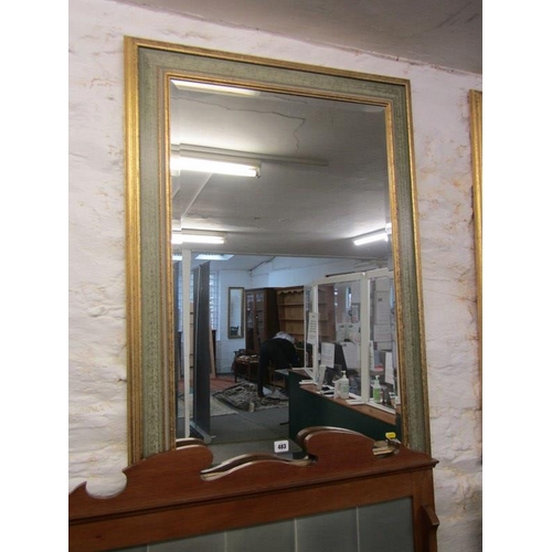 483 - MIRROR gilt framed bevel edged wall mirror 33