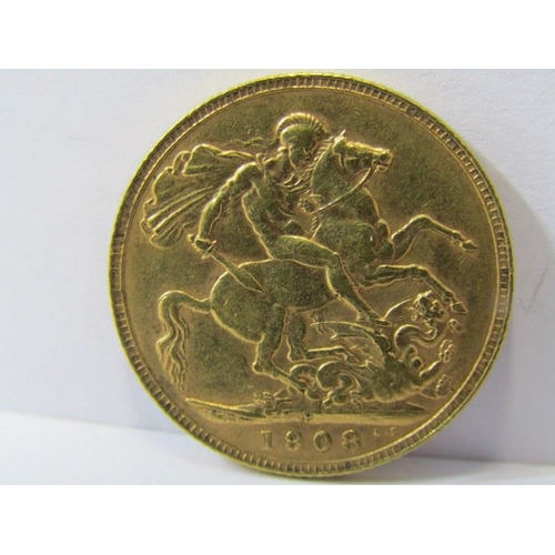 4e - GOLD SOVEREIGN, an Edward VII 1908 Sovereign Perth mint