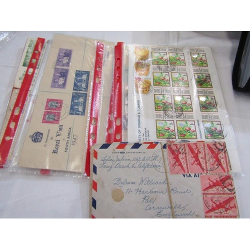 76 - GB & World on and off paper stamps and few covers in folder plus packet of covers