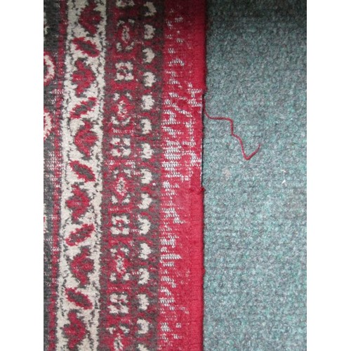 640 - PERSIAN DESIGN RUG, Red ground silk finish rug