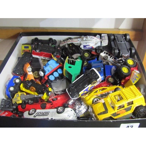43 - DIECAST MODEL VEHICLES, collection of assorted cars