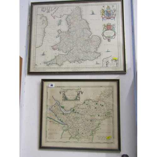 44 - MAPS, 2 facsimile maps of Chester and Great Britain