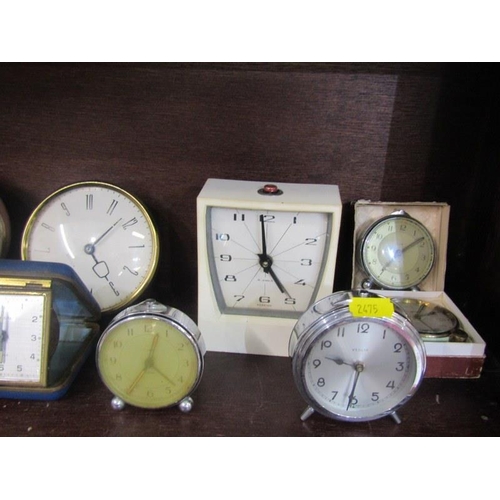 55 - BEDROOM CLOCKS, collection of assorted retro and other bedroom clocks