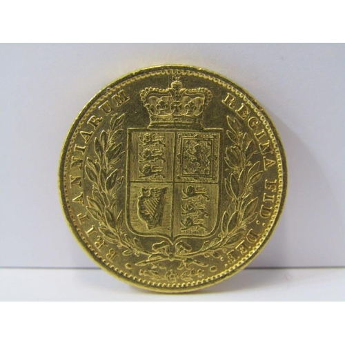 121 - SHIELDBACK SOVEREIGN, full sovereign dated 1854