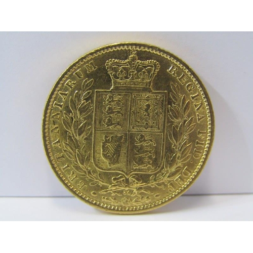 126 - SHIELDBACK SOVEREIGN, full sovereign dated 1869