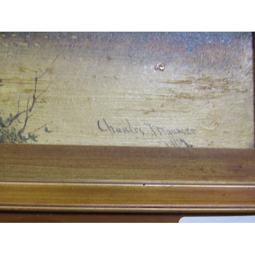 90 - CHARLES MAURICE, pair of signed oils on board 
