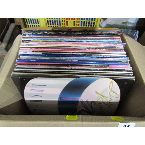 44 - VINYL RECORDS, collection of vinyl albums including 