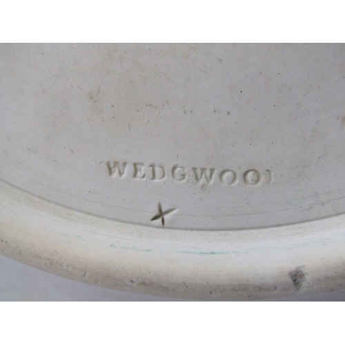 43 - WEDGWOOD JASPERWARE, circular domed cheese dish with applied classical decoration, 9.5