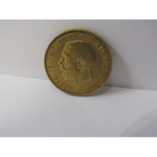 10 - GOLD HALF SOVEREIGN, 1911 George V gold half sovereign 3.97 grams