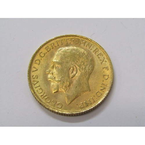 4 - GOLD SOVEREIGN, George V 1911 Gold Sovereign, higher grade