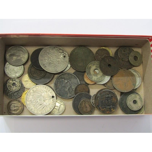 45 - MIXED ENGLISH & FOREIGN COINS, 2 German Funf marks