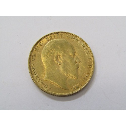 3 - GOLD SOVEREIGN, Edward VII 1908 Gold Sovereign