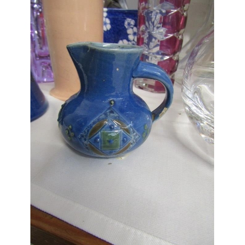 29 - RETRO JUICE PRESS, Barum Barnstable 1935 Silver Jubilee mug for Swimbridge and miniature similar jug