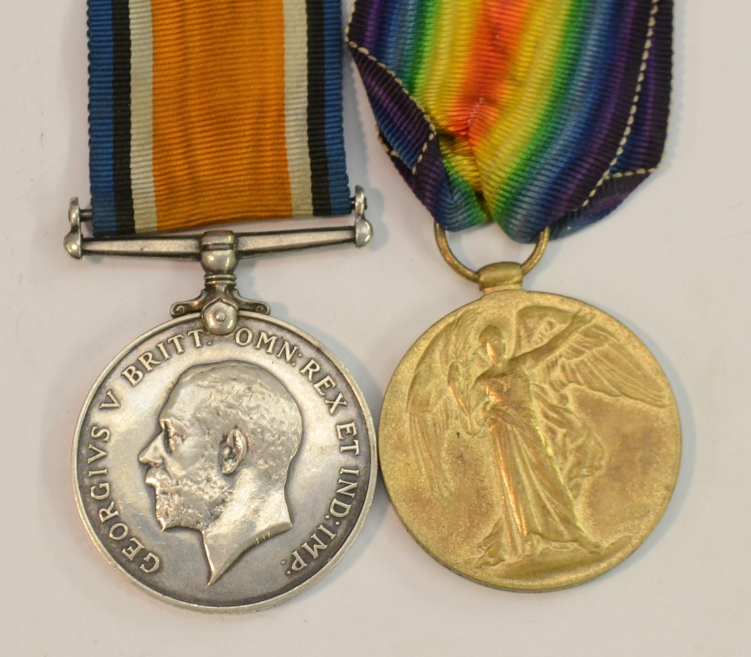 Medals, World War I, a pair, British War and Victory, named to 178237 Dvr G...