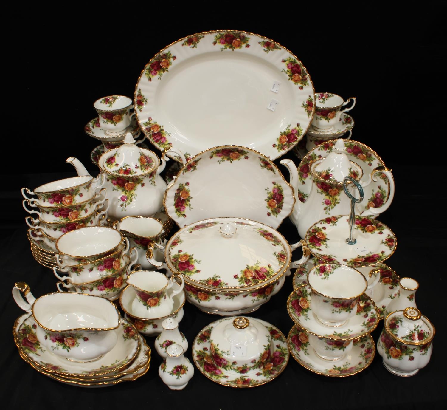 A Royal Albert Old Country Roses pattern comprehensive dinner, coffee and...