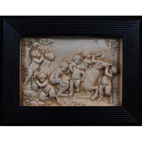 5019 - A 19th century composition bas relief panel, in the Grand Tour taste, cast after the Antique with fr... 