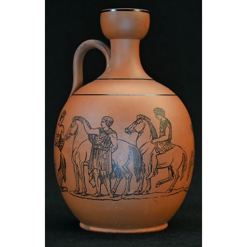 5036 - A 19th century Grecian Revival terracotta lekythos, in the manner of Hill Pottery Co and the Grand T... 