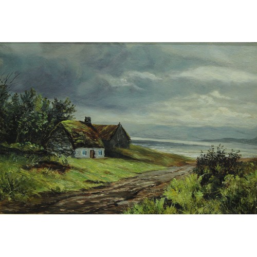 355 - ***Client collecting 20/11/20 JT***English School (late 19th century)
Crofter's Cottage
signed with ... 