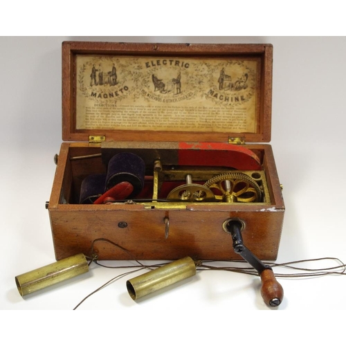 34 - Scientific Instruments - An early 20th century Magneto Electric Machine 'for nervous and other disea... 