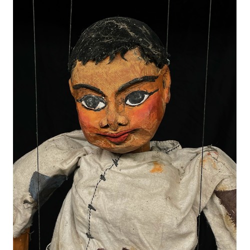 2003 - Puppetry – a mid-20th century marionette puppet, in the form of an Asian boy, carved and painted woo... 