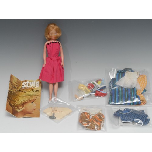 2022 - Palitoy Tressy’s little sister Toots doll, blonde hair, painted side glancing blue eyes, wearing a p... 