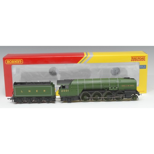 2054 - Hornby OO Gauge R3171 Class P2 2-8-2 “Cock O’ The North” locomotive and eight wheel tender (DCC read... 