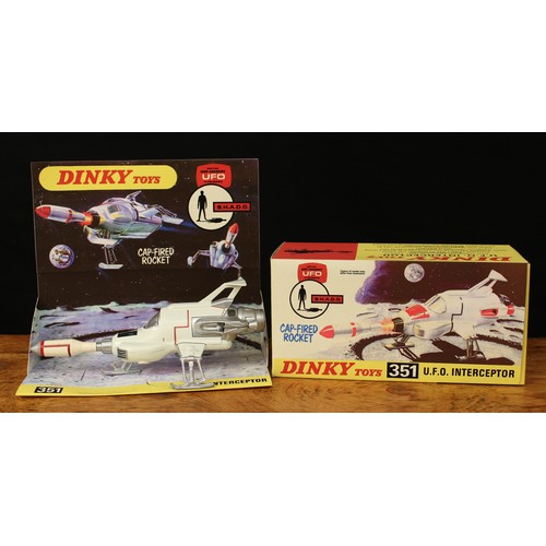 5004 - Dinky Toys 351 U.F.O. Interceptor from Gerry Anderson's UFO, later repainted/overpainted model, whit... 