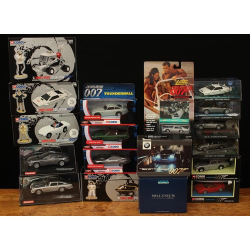 5012 - Carrera James Bond cars, comprising 25467 Evolution Aston Martin Vanquish, window boxed and 25735 Ev... 
