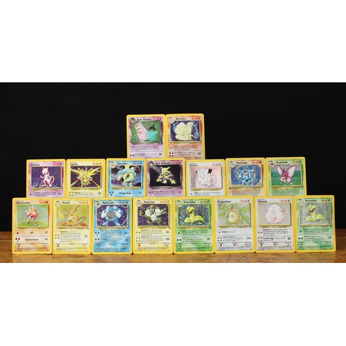 5054 - Pokemon trading cards - a collection of seventeen original series (Nintendo Creatures, Gamefreak, Wi... 