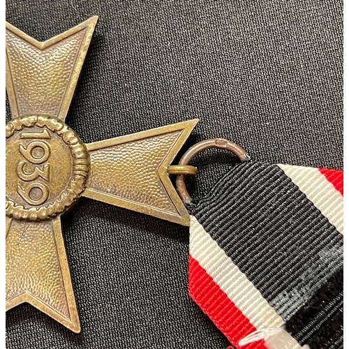 17 - WW2 Third Reich Kriegsverdienstkreuz ohne Schwerten II klasse. War Merit Cross without Swords 2nd cl... 
