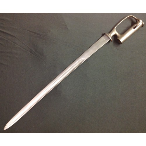 28 - British East India Company Sapper and Miner’s sword bayonet made by Heighington. Designed to fit a B... 