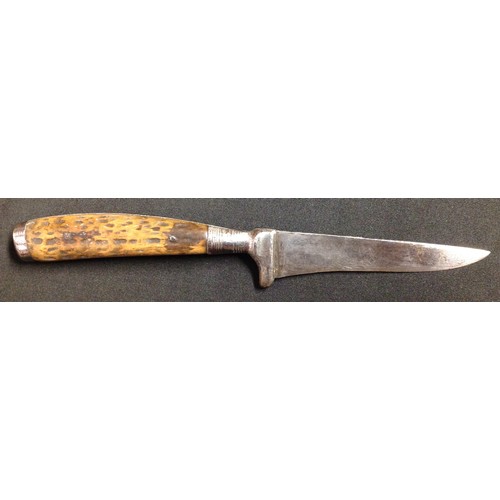 33 - German Hunting Knife, pre WW1, typical of the style which later got carried in the trenches as a pri... 