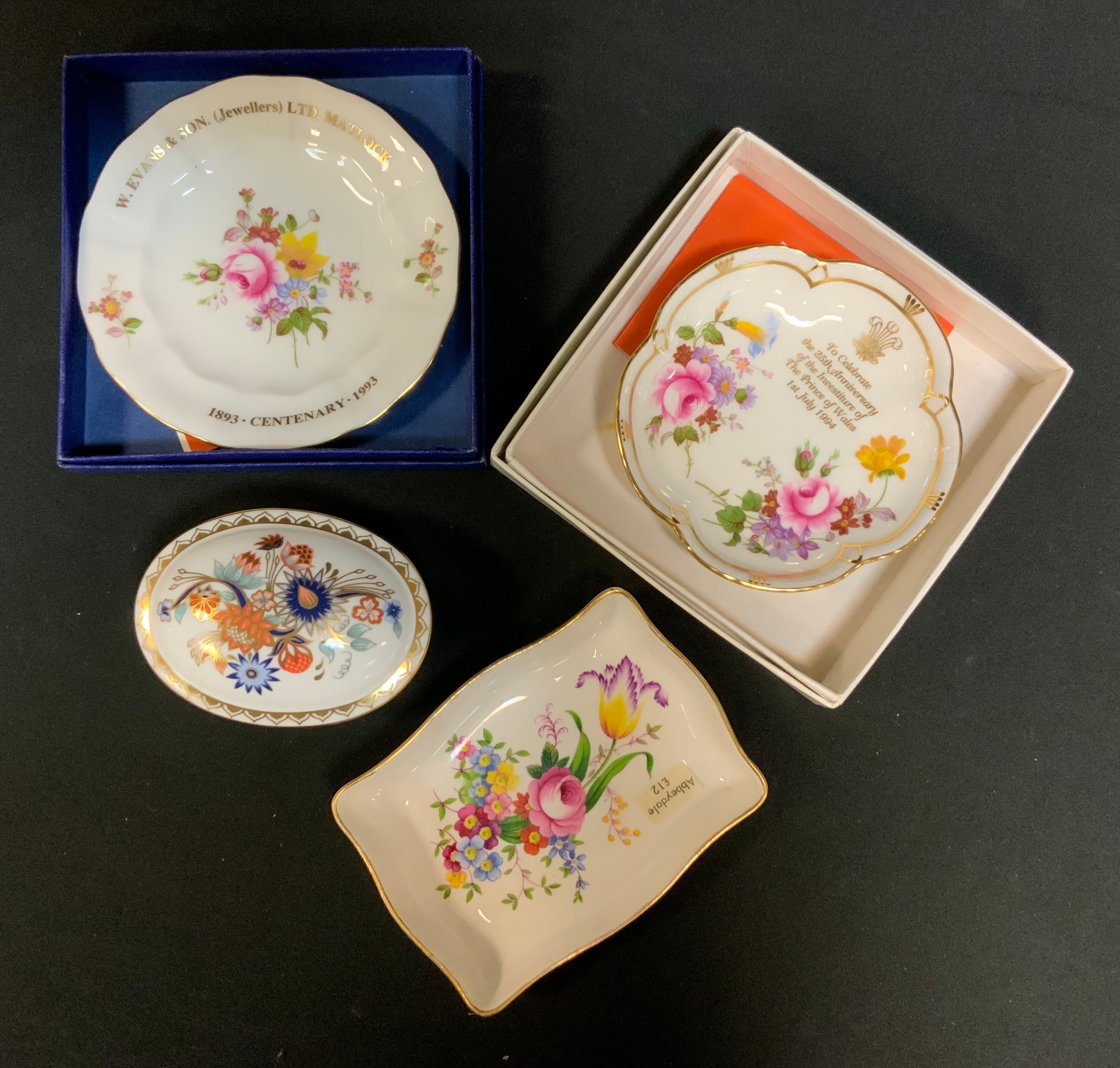 Royal Crown Derby 'The Chatsworth Floral Box', limited edition number 136...