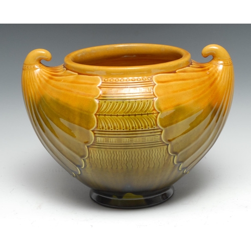 A Bretby Art Pottery jardiniere, designed by Dr Christopher