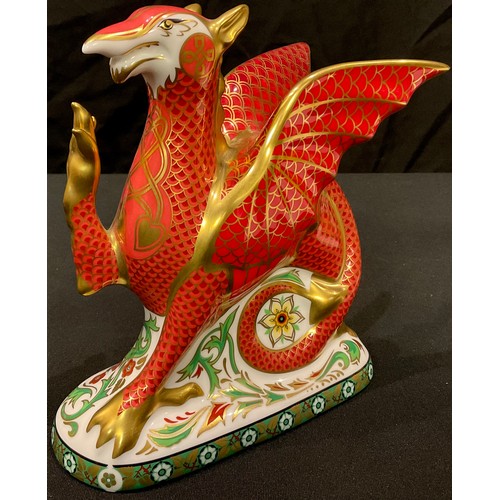 3 - A Royal Crown Derby paperweight, Welsh Dragon, to Celebrate the Marriage of HRH Prince William to Ca... 