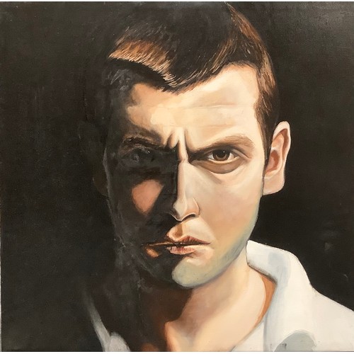 57A - Ed Sellman (contemporary)
Portrait of a Man
signed to verso, oil on canvas, 60cm x 60cm